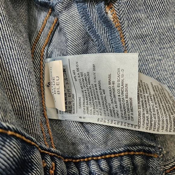 Levis Vetements Pour Femme Denim Hiver 2018 Collaboration Jean Jacket - Picture 9 of 13